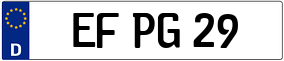 Trailer License Plate